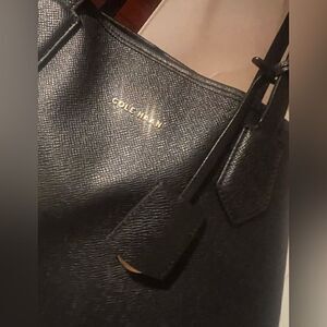 Leather Tote Cole ham handbag classic tote key lock purse
